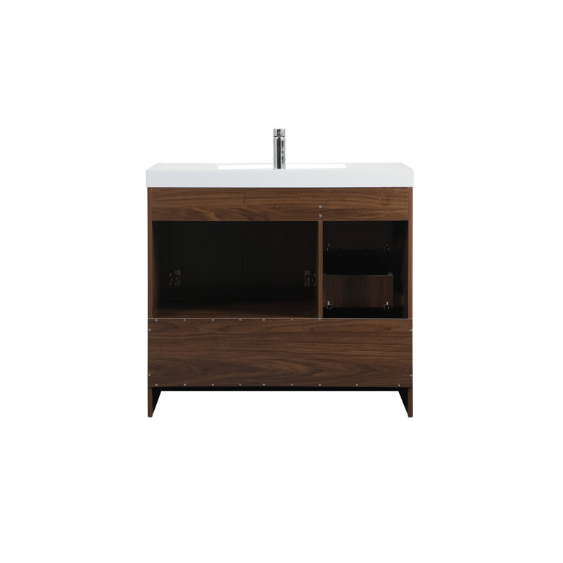 Zipcode Design™ Albers 36'' Single Bathroom Vanity with Resin Top